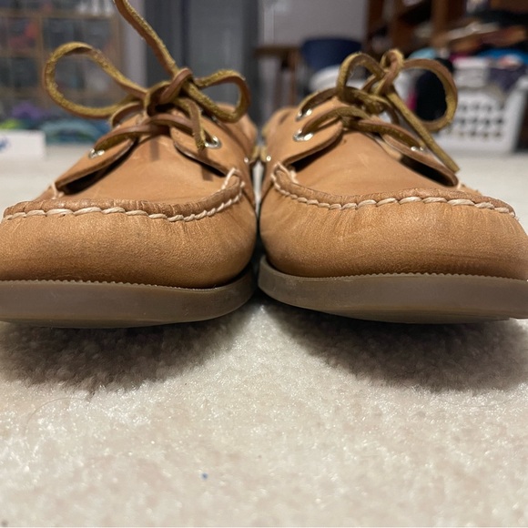 Sperry Leather Top Sider Boat Shoe Tan 9155240 - Picture 6 of 7